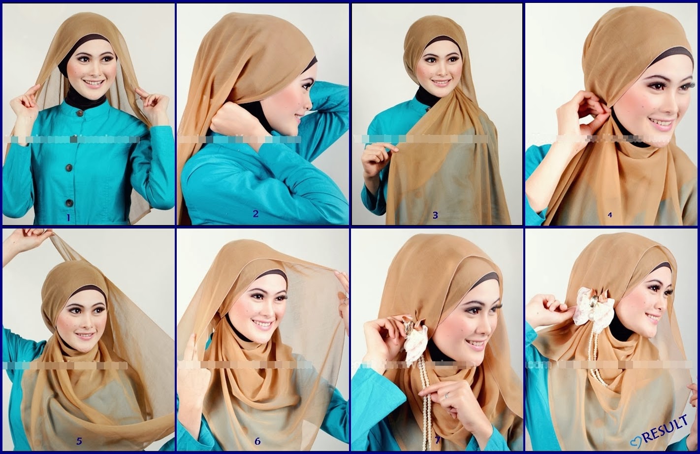 Tutorial Hijab Paris Segi Empat Simple Tanpa Ciput Tutorial Hijab