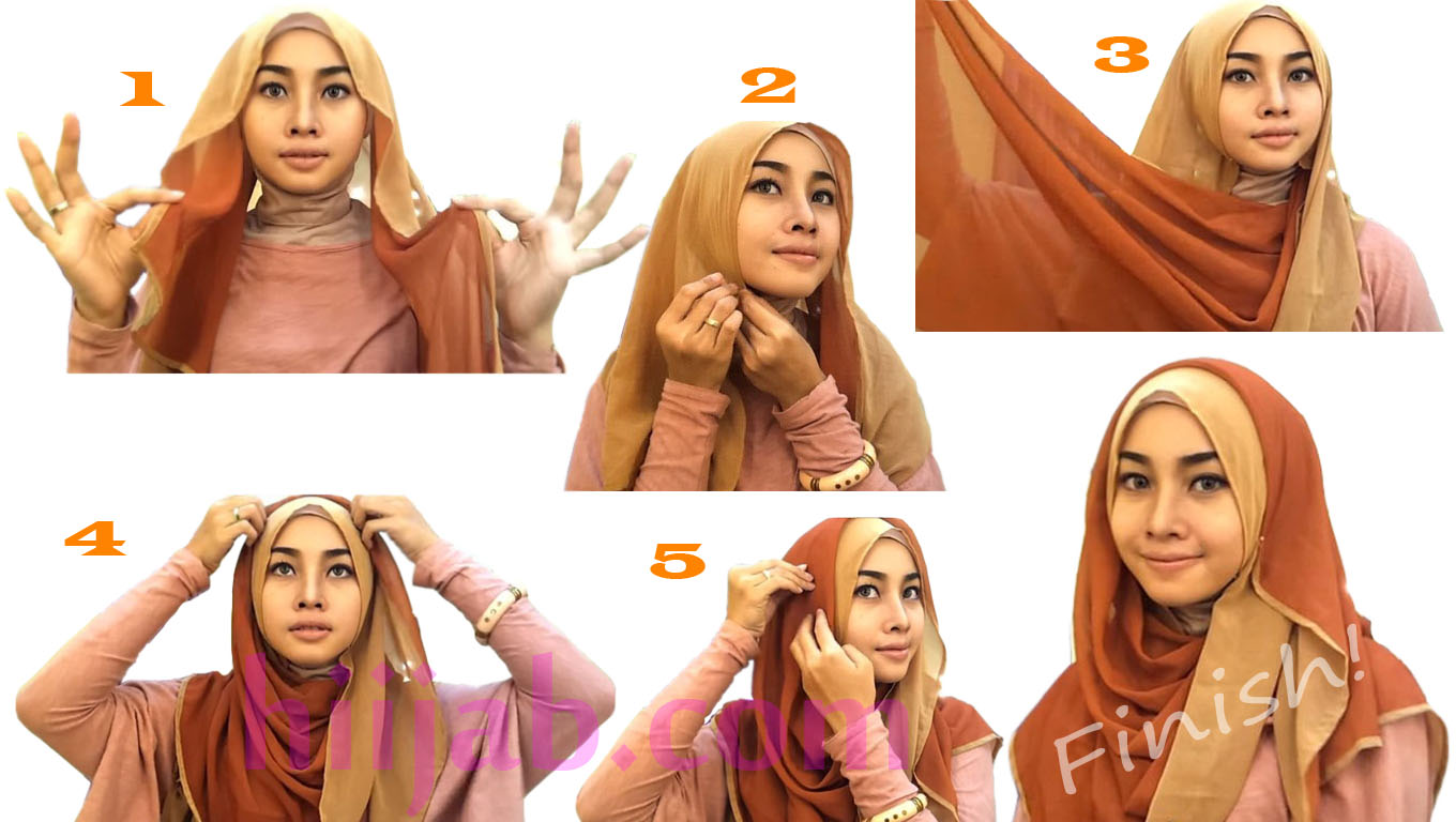 Cara memakai hijab pashmina yang simple  cara hijab kreatif dan elegant